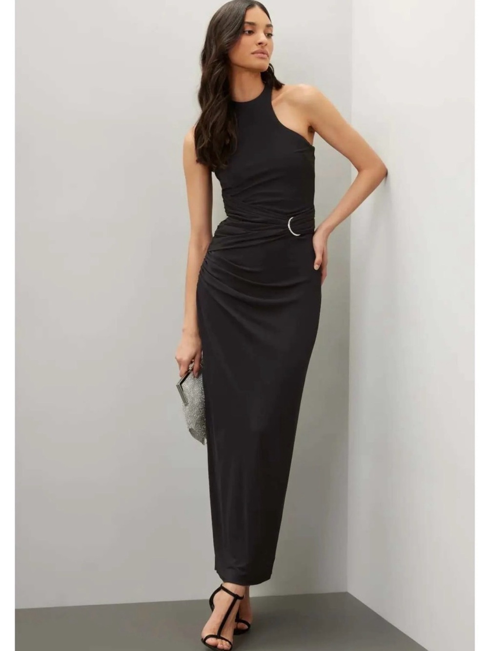 NWT Lang Gown In Jersey Halston Maxi Dress